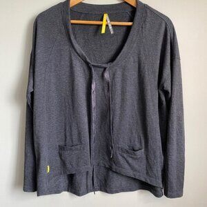 Lole Women's Charcoal Gray High/Low Long Sleeve Pullover Sweatshirt Tee Size XS